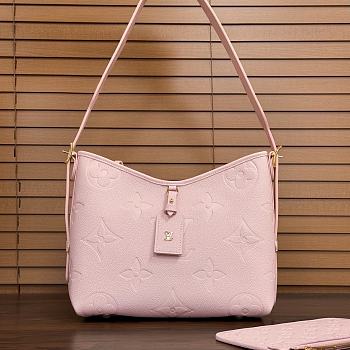 Fortok Louis Vuitton 24 CarryAll Bag Pink M47082 29x24x12cm