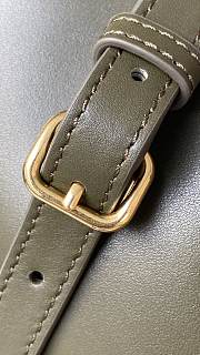 Fortok Miu Miu Military Green Arcadie Leather Bag 27x12x9cm - 3