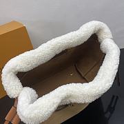 Fortok Louis Vuitton Bella Bag Beige Suede Leather M11839 19x22x14cm - 5