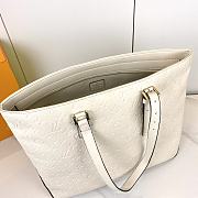 Fortok Louis Vuitton Mezzo Bag White M47134 43x33x16cm - 6