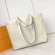 Fortok Louis Vuitton Mezzo Bag White M47134 43x33x16cm - 5