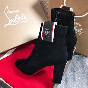 Fortok Christian Louboutin Tiketa Boots 85 Black Velvet - 6
