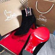 Fortok Christian Louboutin Tiketa Boots 85 Black Velvet - 5