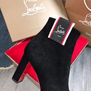 Fortok Christian Louboutin Tiketa Boots 85 Black Velvet - 4