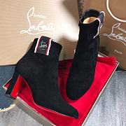 Fortok Christian Louboutin Tiketa Boots 85 Black Velvet - 3