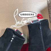 Fortok Christian Louboutin Tiketa Boots 85 Black Velvet - 2