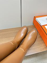 Fortok Hermes Kelly Jumping Buckle Knight Boots Brown - 6