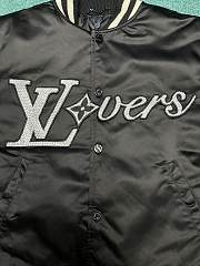 Fortok Louis Vuitton Embroidered Nylon Baseball Blouson Black - 6