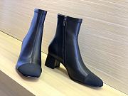 Fortok Chanel Black Leather Ankle Boots - 6