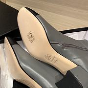 Fortok Chanel Grey Leather Ankle Boots - 5