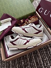 Fortok Gucci Re-Web Sneakers White & Burgundy - 5