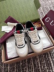 Fortok Gucci Re-Web Sneakers White & Black - 6