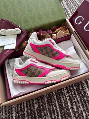 Fortok Gucci Re-Web Sneakers GG Beige, White & Pink - 2