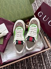 Fortok Gucci Re-Web Sneakers GG Beige, White & Green - 6