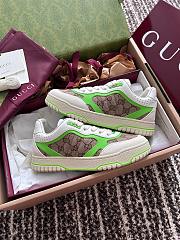 Fortok Gucci Re-Web Sneakers GG Beige, White & Green - 4