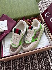 Fortok Gucci Re-Web Sneakers GG Beige, White & Green - 3