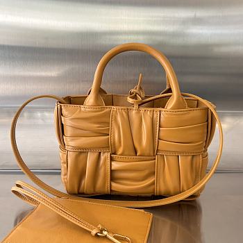 Fortok Bottega Veneta Arco Tote Bag Orange 729029 20x13x7cm
