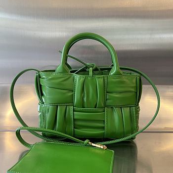 Fortok Bottega Veneta Arco Tote Bag Green 729029 20x13x7cm