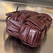 Fortok Bottega Veneta Arco Tote Bag Burgundy 729029 20x13x7cm - 3