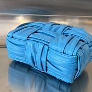 Fortok Bottega Veneta Arco Tote Bag Blue 729029 20x13x7cm - 6