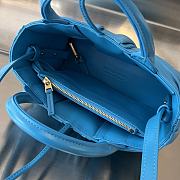 Fortok Bottega Veneta Arco Tote Bag Blue 729029 20x13x7cm - 4