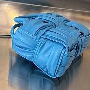 Fortok Bottega Veneta Arco Tote Bag Blue 729029 20x13x7cm - 3