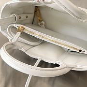 Fortok Bottega Veneta Arco Tote Bag White 729029 20x13x7cm - 3