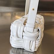 Fortok Bottega Veneta Small Cassette Bag White 736233 23x10.5x10cm - 2