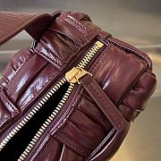 Fortok Bottega Veneta Small Cassette Bag Burgundy 736233 23x10.5x10cm - 6
