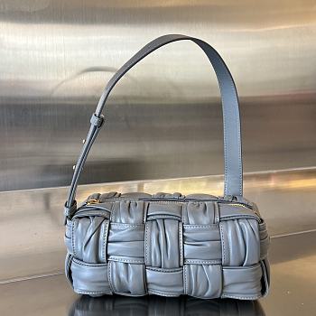 Fortok Bottega Veneta Small Cassette Bag Grey 736233 23x10.5x10cm