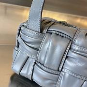 Fortok Bottega Veneta Small Cassette Bag Grey 736233 23x10.5x10cm - 4