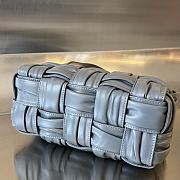 Fortok Bottega Veneta Small Cassette Bag Grey 736233 23x10.5x10cm - 3