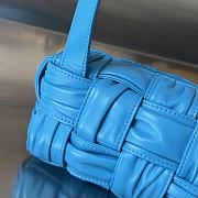 Fortok Bottega Veneta Small Cassette Bag Blue 736233 23x10.5x10cm - 3