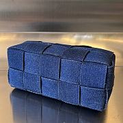 Fortok Bottega Veneta Small Cassette Bag Blue Denim 751427 23.5x10x10cm - 6