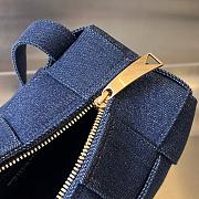 Fortok Bottega Veneta Small Cassette Bag Blue Denim 751427 23.5x10x10cm - 5