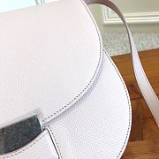 Fortok Celine Light Pink Grained Calfskin Leather Trotteur Bag 23cm - 2