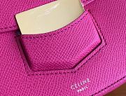 Fortok Celine Pink Grained Calfskin Leather Trotteur Bag 19cm - 6