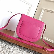 Fortok Celine Pink Grained Calfskin Leather Trotteur Bag 19cm - 4