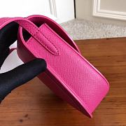 Fortok Celine Pink Grained Calfskin Leather Trotteur Bag 19cm - 2