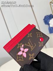 Fortok Louis Vuitton LV Charms Card Holder Brown & Red M12215 10.2x7.3x0.3cm - 5