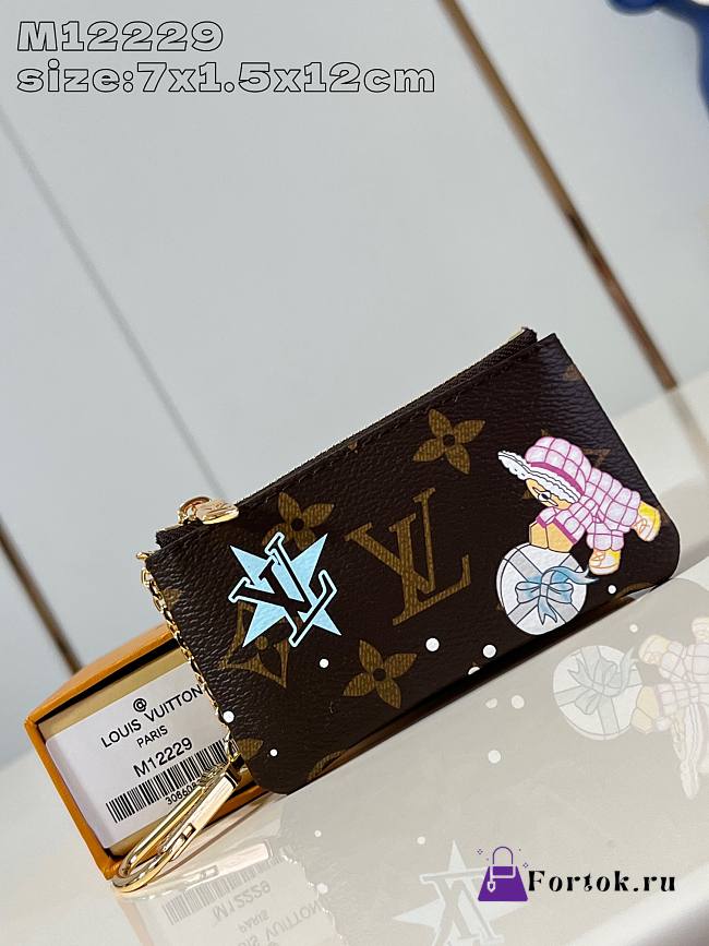 Fortok Louis Vuitton Azur Frost Key Pouch M12219 12x7x1.5cm - 1