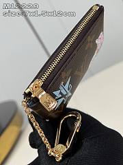 Fortok Louis Vuitton Azur Frost Key Pouch M12219 12x7x1.5cm - 5