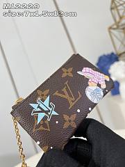 Fortok Louis Vuitton Azur Frost Key Pouch M12219 12x7x1.5cm - 6