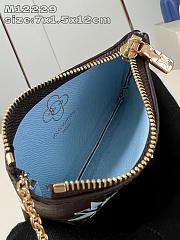 Fortok Louis Vuitton Azur Frost Key Pouch M12219 12x7x1.5cm - 4