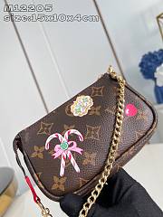 Fortok Louis Vuitton Mini Pochette Accessoires Bag Candy Red M12205 15.5x10.5x4cm - 3