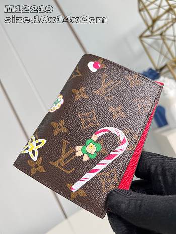 Fortok Louis Vuitton Candy Red Passport Cover M12219 10x14x2.5cm