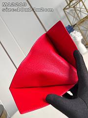 Fortok Louis Vuitton Candy Red Passport Cover M12219 10x14x2.5cm - 5