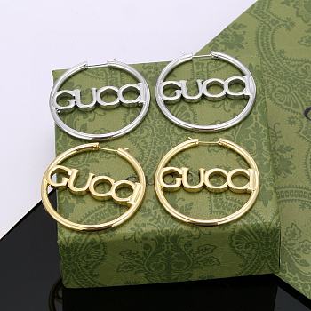 Fortok Gucci Vintage Earrings Gold / Silver