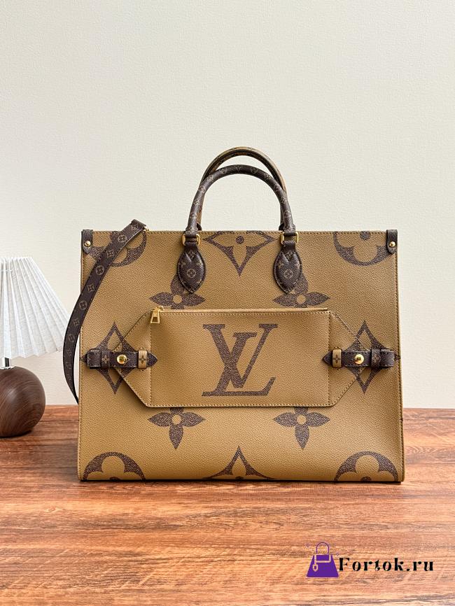 Fortok Louis Vuitton OnTheGo Voyage Monogram Reverse Canvas Bag M46823 43x33x18.5cm - 1