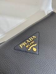 Fortok Prada Black Leather Shoulder Bag 1BH194 23x14x6.5cm - 6